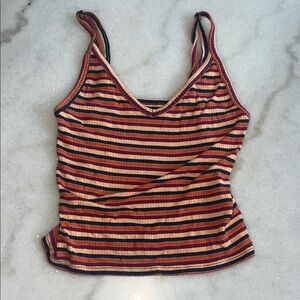 American Eagle Outfitters Multicolor Striped Tank Top